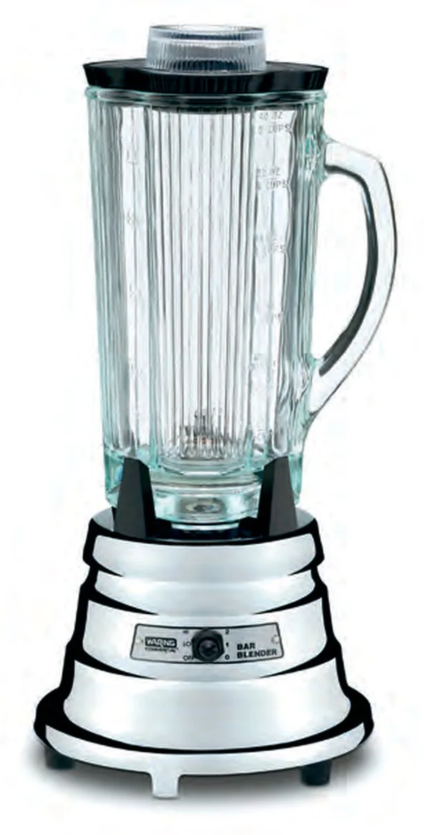 Waring Classic Chrome Bar Blender with Glass Container BB90EG 1.2 L Glass