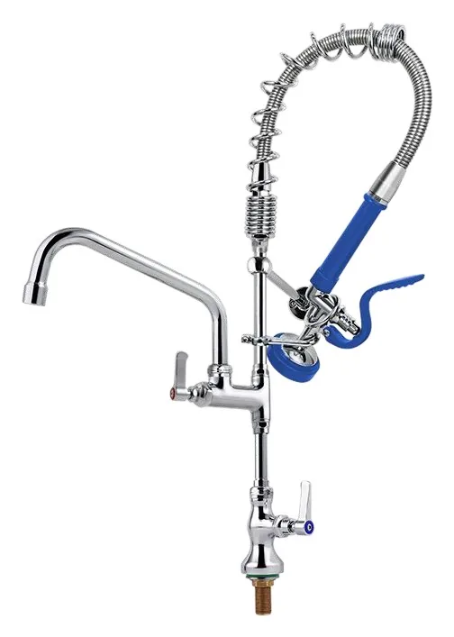 Powerline Mini Pre-Rinse Faucet with 10″ Add-On Faucet P-2285-ADF10-MINI Max Height 25.6″