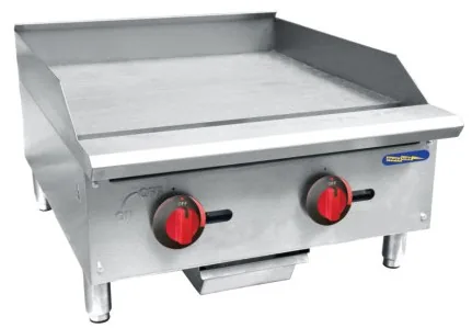 Powerline Gas Countertop Heavy Duty Griddle PBT24-0-24G-A 525 x 609 mm