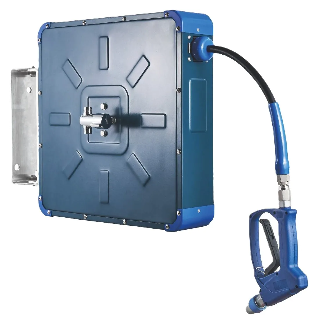 Powerline Epoxy Coated Square Enclosed Hose Reel 10 m Blue PHRC-E2-10-Q