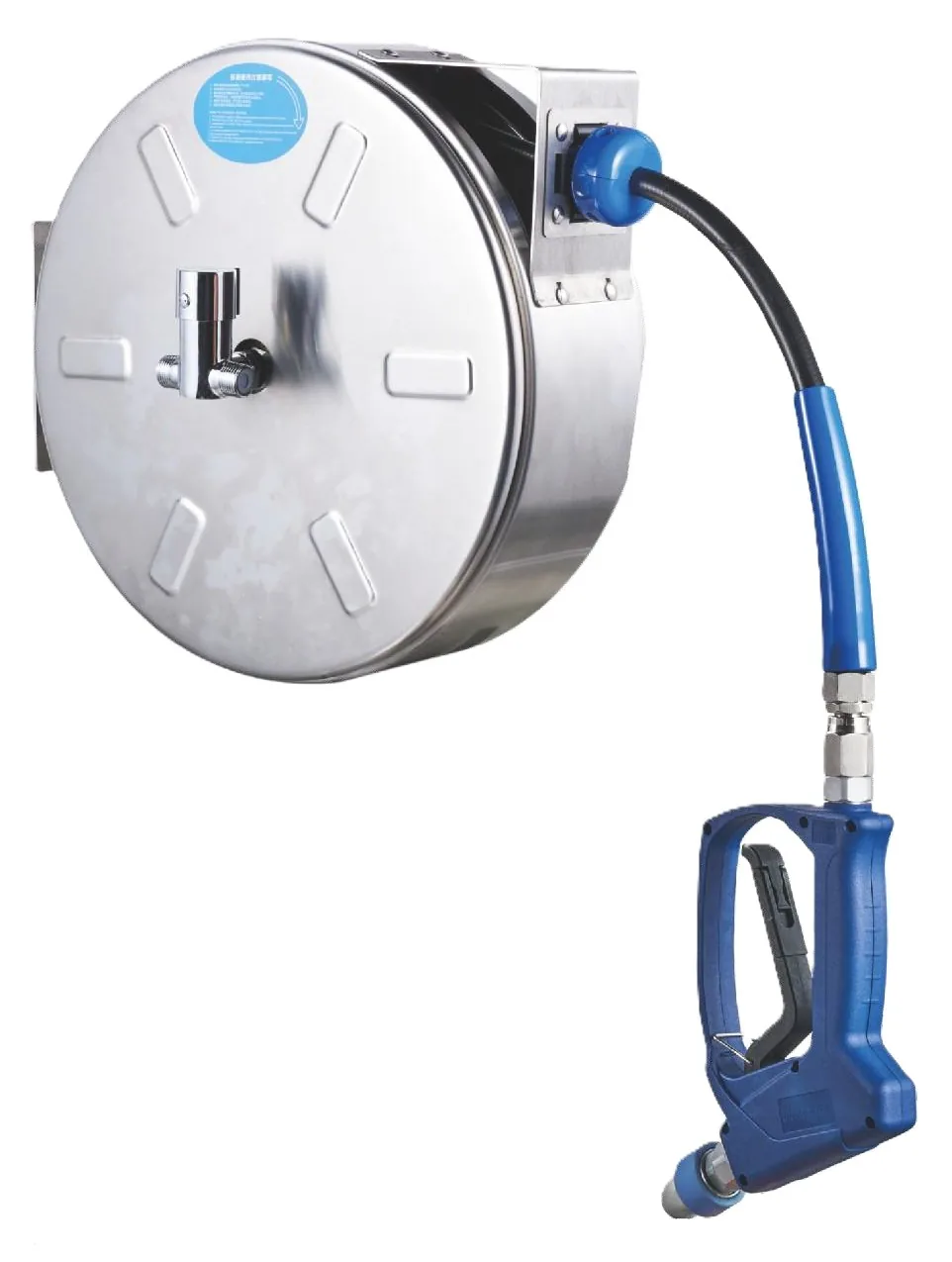 Powerline Stainless Steel Round Enclosed Hose Reel 10 m PHRC-SS-10