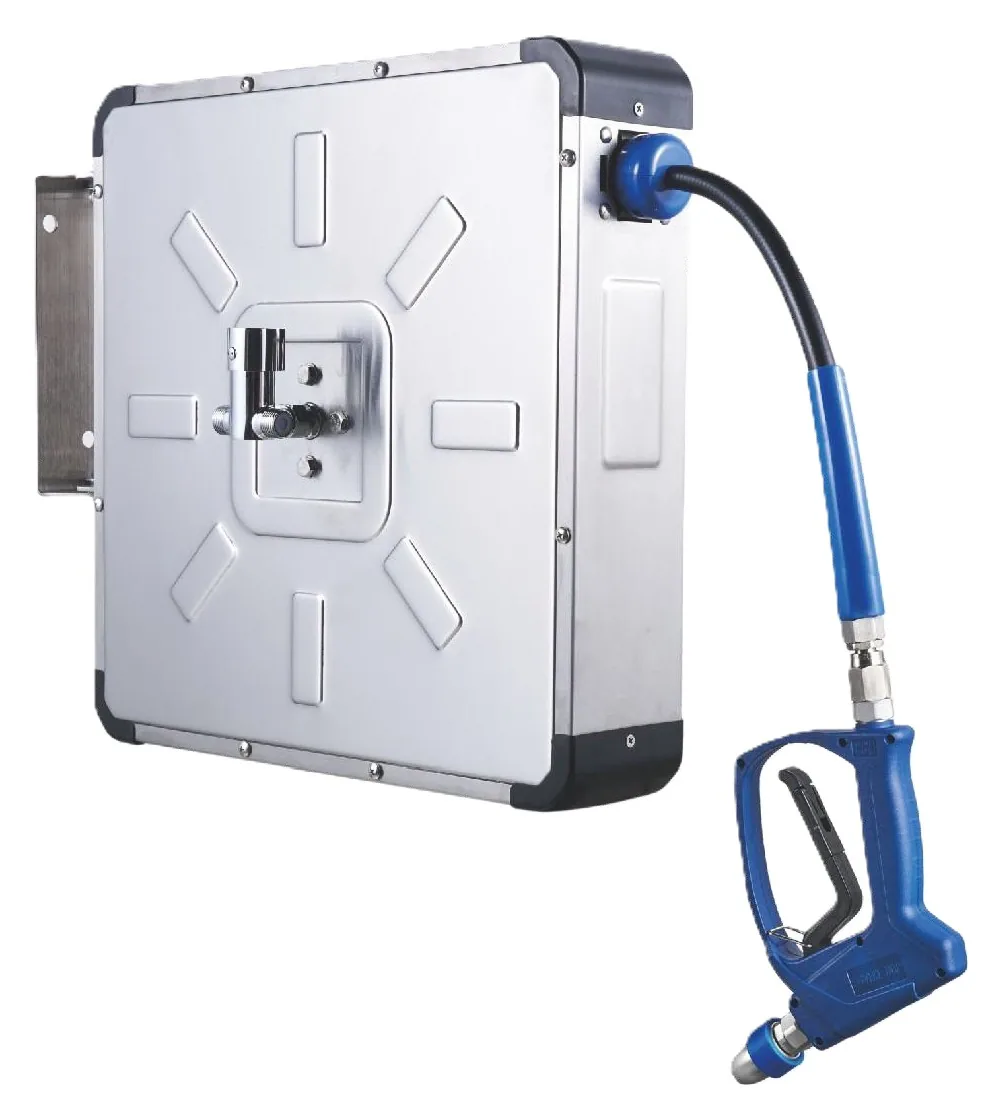 Powerline Stainless Steel Square Enclosed Hose Reel 18 m PHRC-SS-18-Q