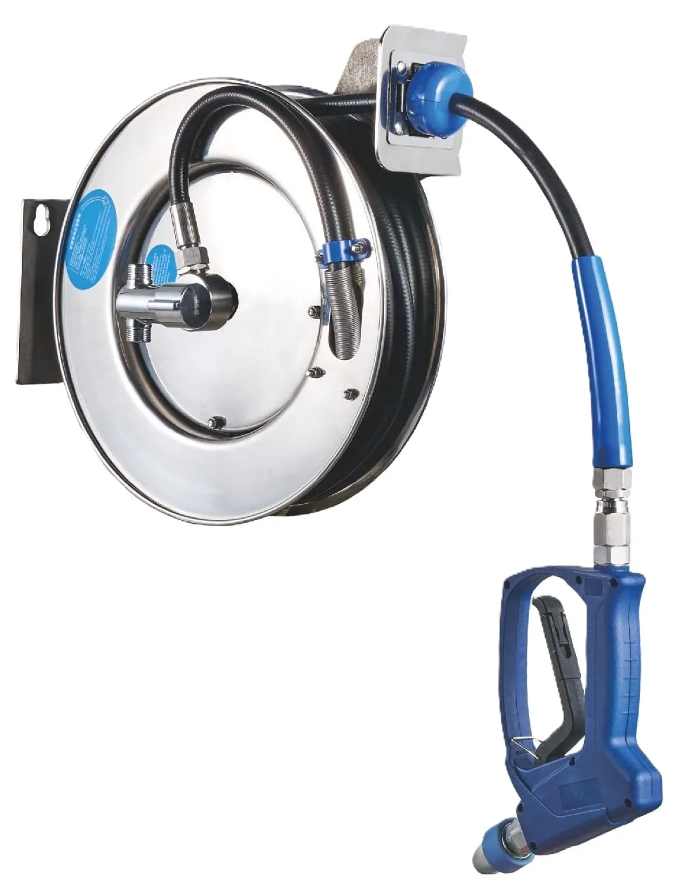 Powerline Stainless Steel Round Open Hose Reel 10 m PHRO-SS-10
