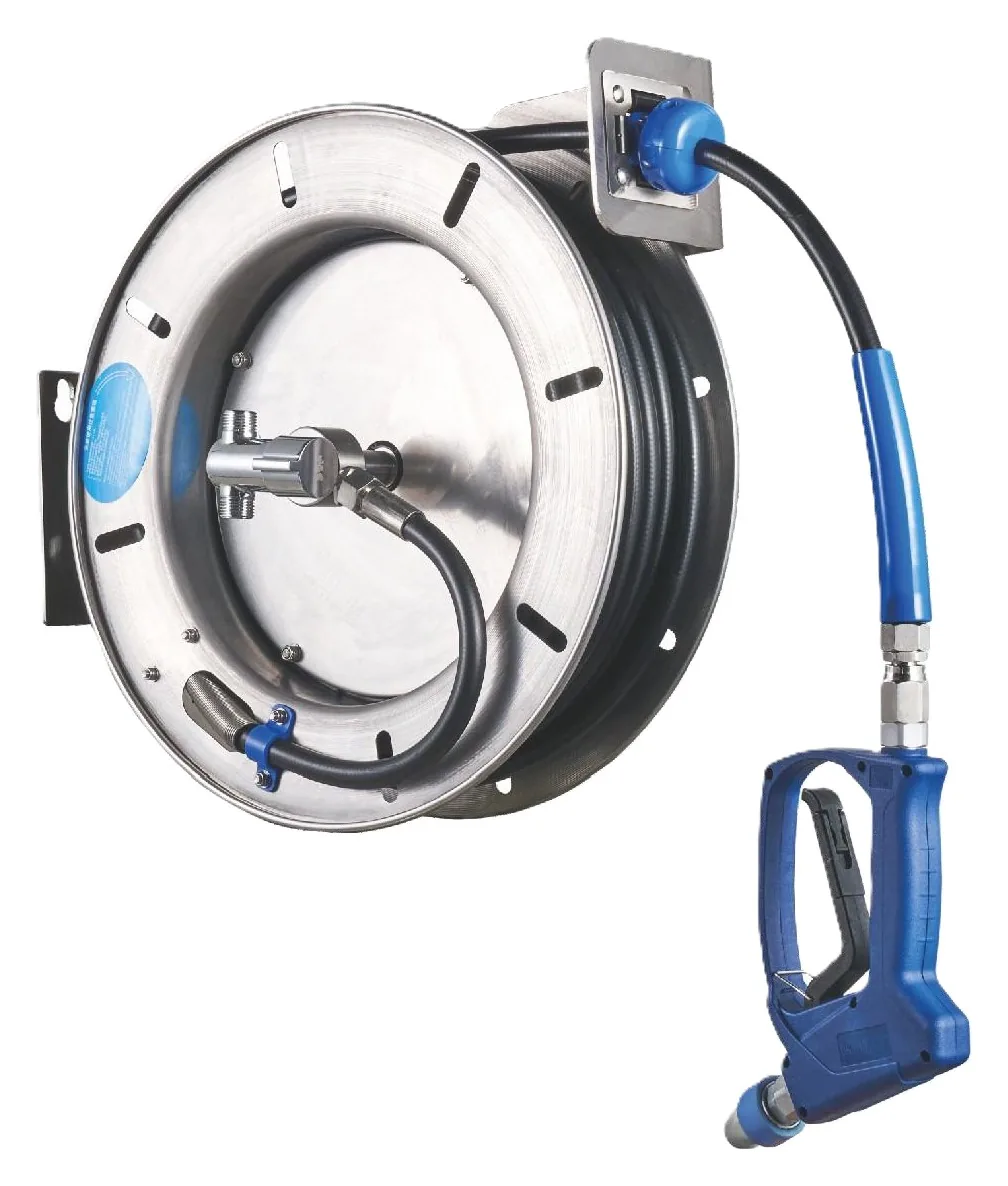 Powerline Stainless Steel Round Open Hose Reel 15 m PHRO-SS-15