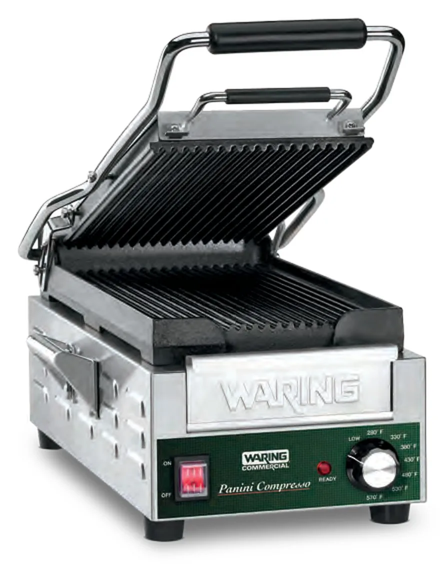 Waring Panini Compresso Slimline Grill WPG200E 19.5 x 37 cm (EU F-plug (Schuko))