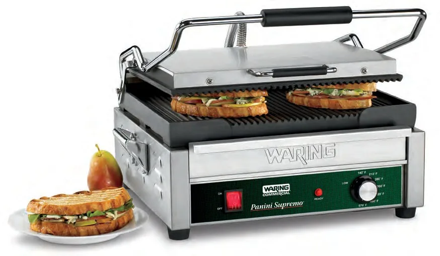 Waring Panini Supremo Large Panini Grill WPG250E 37 x 28 cm (EU F-plug (Schuko))