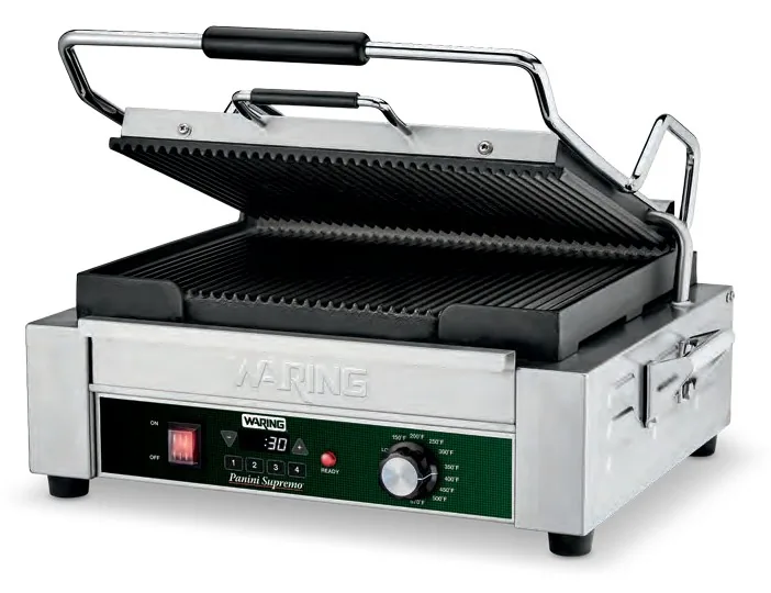 Waring Panini Supremo Large Panini Grill WPG250TXE 14.5 x 11″ (EU F-plug (Schuko))
