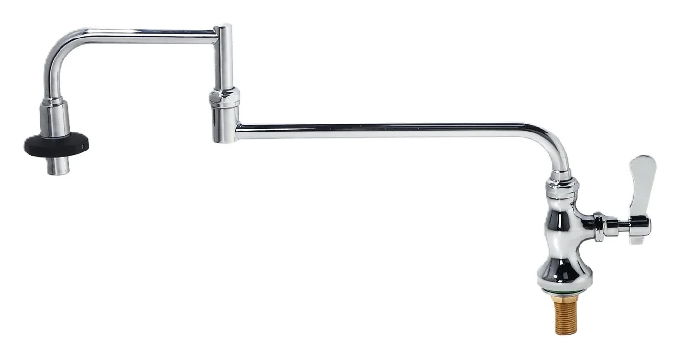 Pili Air Pengisi Periuk Kawah Powerline Deck-Mounted Pot Filler P-0590 18″ Double-Joint Nozzle