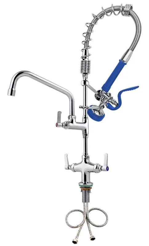 Unit Mini Pre-Rinse Komersial Powerline Mini Pre-Rinse with 10″ Add-On P-0113-ADF10-MINI Max Height 25.8″