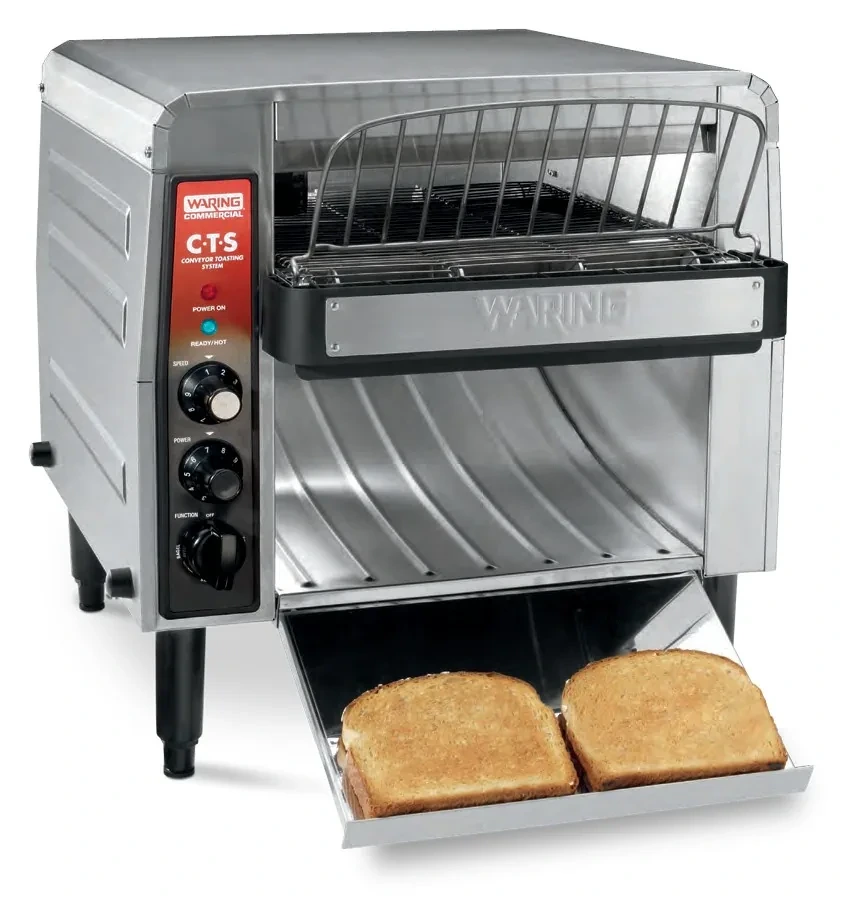 Pembakar Roti Penghantar Komersial Waring Heavy-Duty Conveyor Toaster CTS1000E 450 Slices/h (EU F-plug (Schuko))