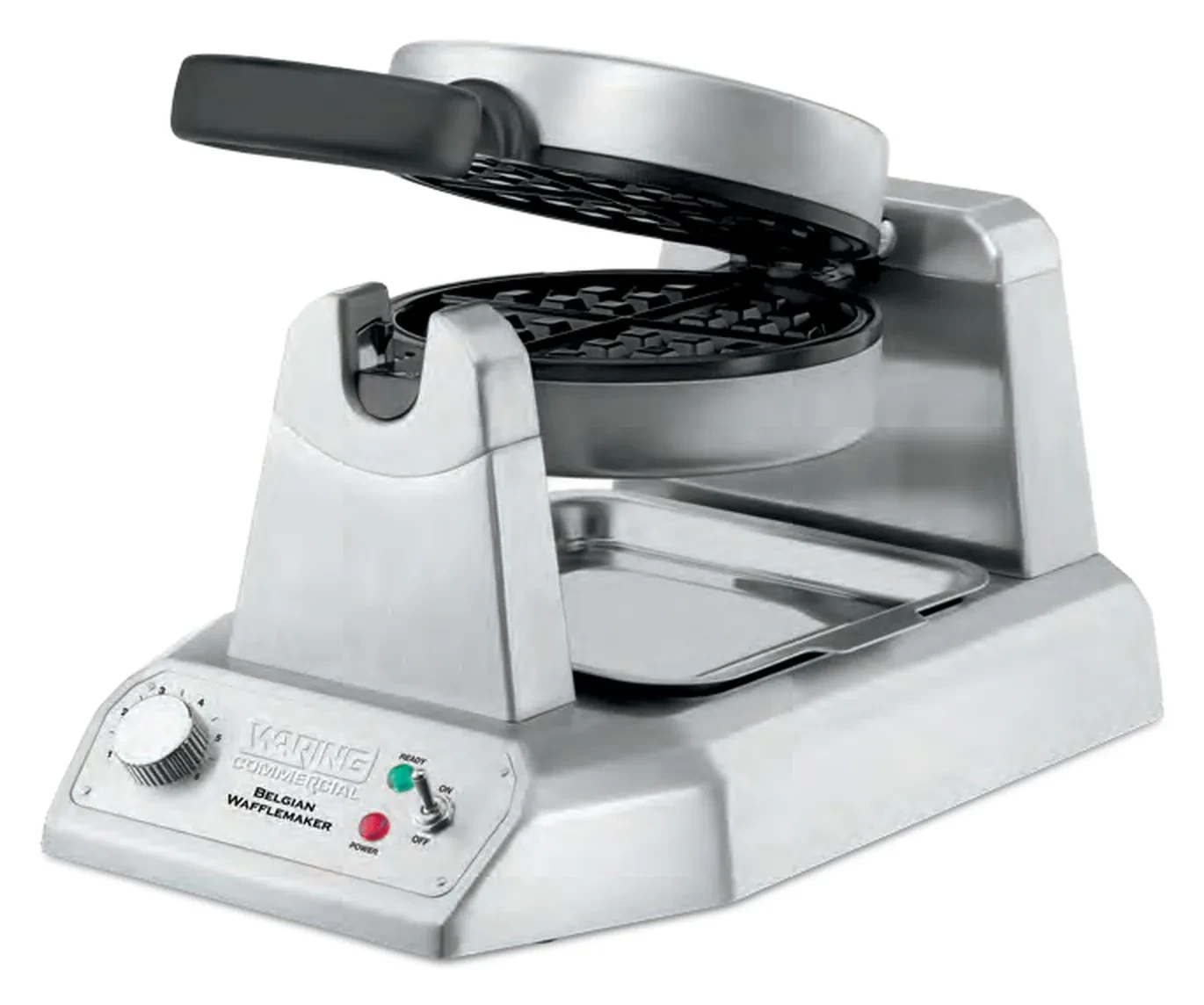 Mesin Wafel Komersial Waring Single Belgian Waffle Maker WW180XCE Single (EU F-plug (Schuko))